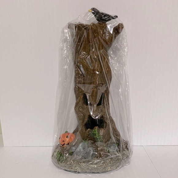 Mickey DISNEY Light Up Haunted House Lighted Tree Stump Halloween Village - Picture 3 of 13